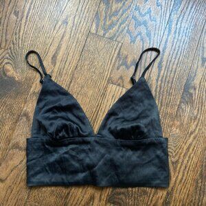 Women's Zara Black Bralette Top Size XS